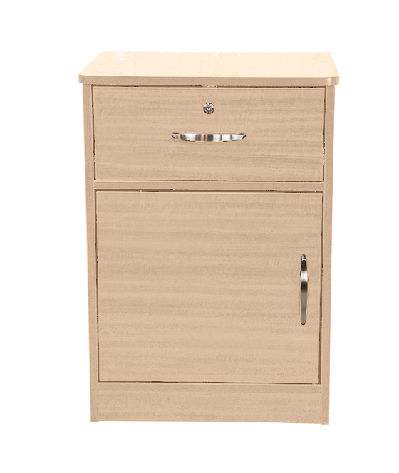 Dynarex One Door / One Drawer Nightstand, 1 Piece