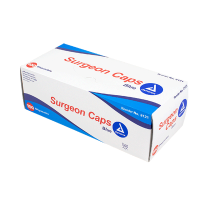 Dynarex Surgeon Cap O.R., Blue, 5/100/cs