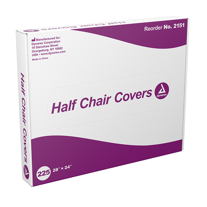 Dynarex Half Chair Cover, 28" x 24", 3/225/cs