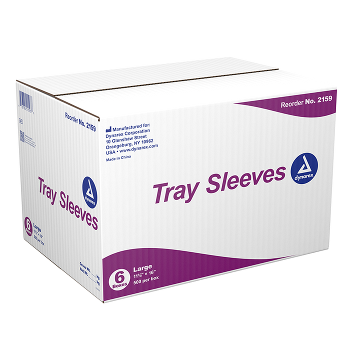 Dynarex Tray Sleeves, 11 5/8" x 16", 6/500/cs