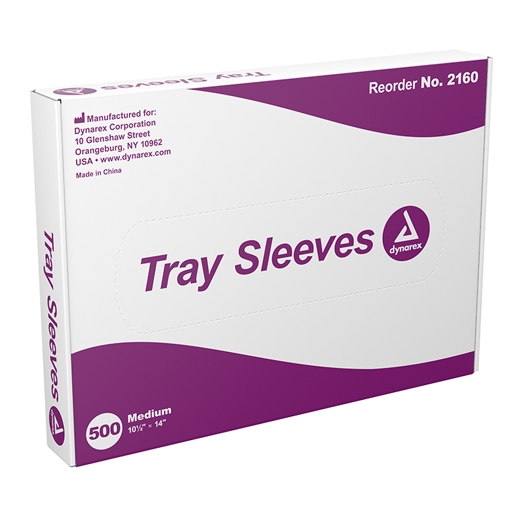 Dynarex Tray Sleeves, 10 1/2" x 14", 6/500/cs