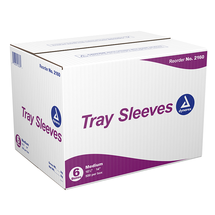 Dynarex Tray Sleeves, 10 1/2" x 14", 6/500/cs