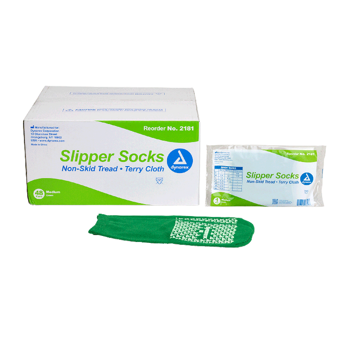 Dynarex Single Sided Slipper Socks - 48pairs/case (48 Pairs)