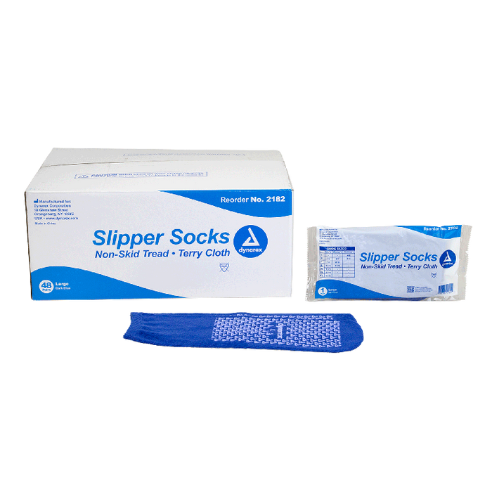 Dynarex Single Sided Slipper Socks - 48pairs/case (48 Pairs)