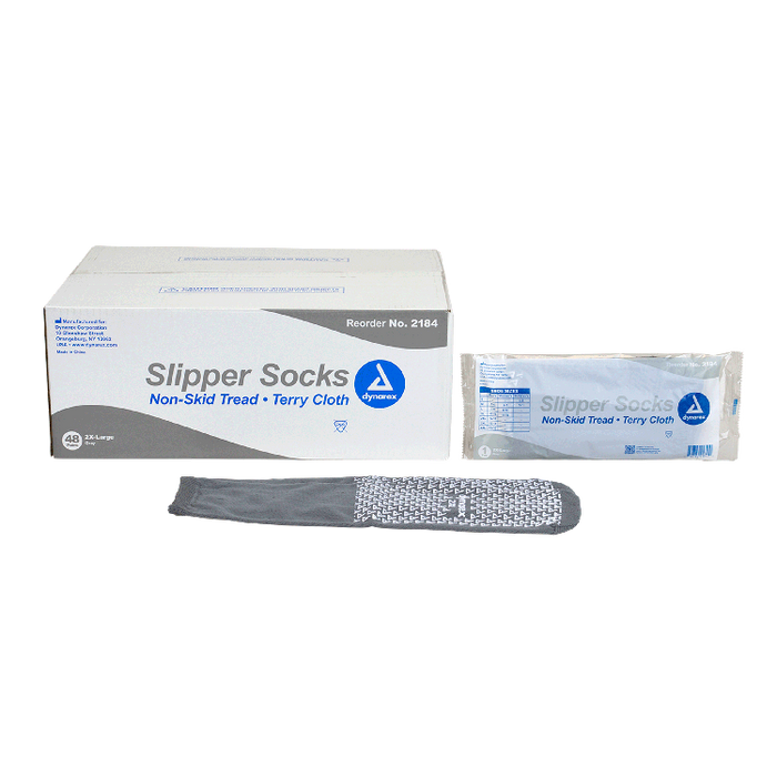 Dynarex Single Sided Slipper Socks - 48pairs/case (48 Pairs)