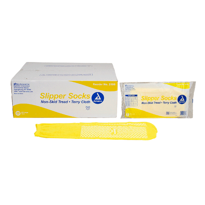 Dynarex Single Sided Slipper Socks - 48pairs/case (48 Pairs)