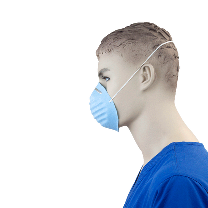 Dynarex Molded Face Mask, Blue, 20/50/cs