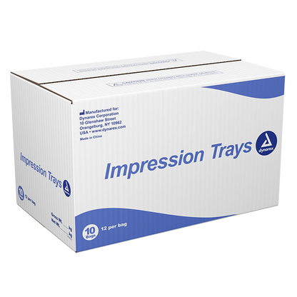 Dynarex Impression Trays, No. 3, Medium Upper, 10/12/cs