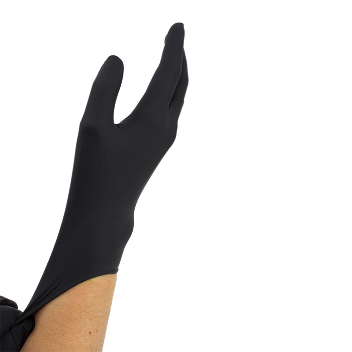 Dynarex Black Arrow Latex Exam Gloves 6 Mil Thick, Powder-Free, 100 Gloves / Box of 10