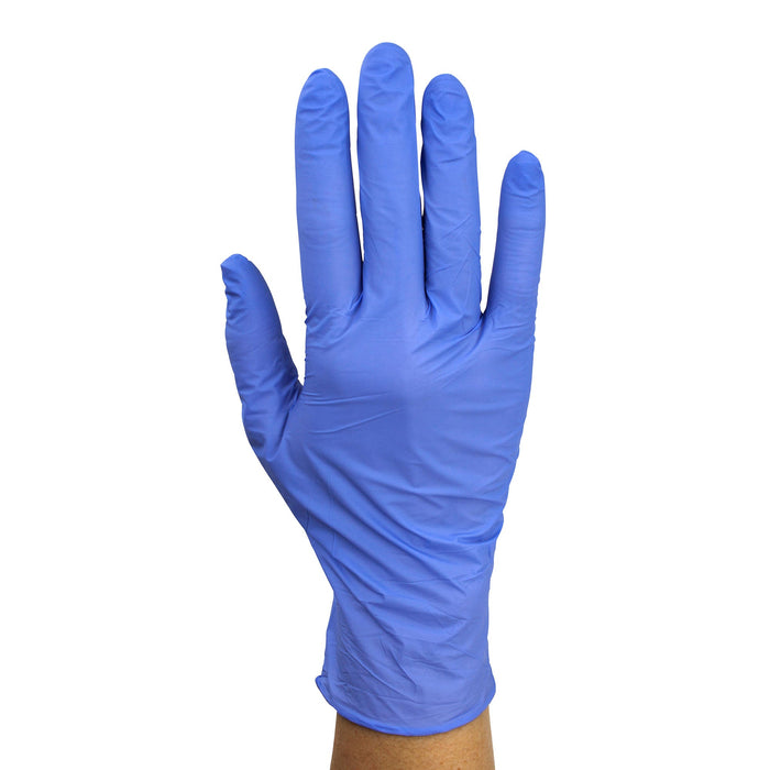 Dynarex DynaPlus Nitrile Exam Gloves 2 Mil Thick, Powder-Free, Box of 10