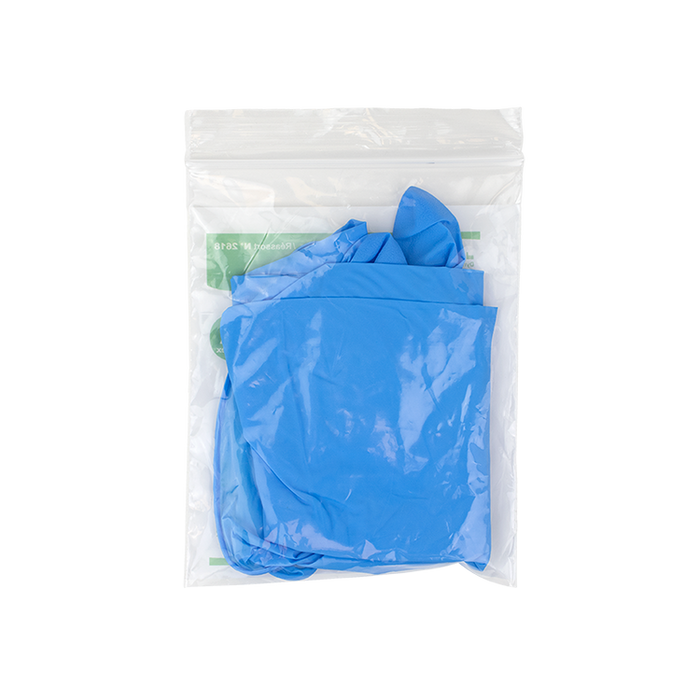 Dynarex Nitrile Exam Gloves In A Bag, Large, 2 Mil Thick, Powder-Free, Blue, 1 Pair / 500 Bags per Case