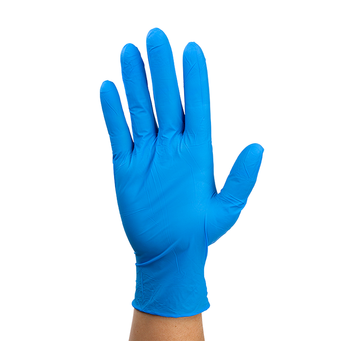 Dynarex Nitrile Exam Gloves In A Bag, Large, 2 Mil Thick, Powder-Free, Blue, 1 Pair / 500 Bags per Case