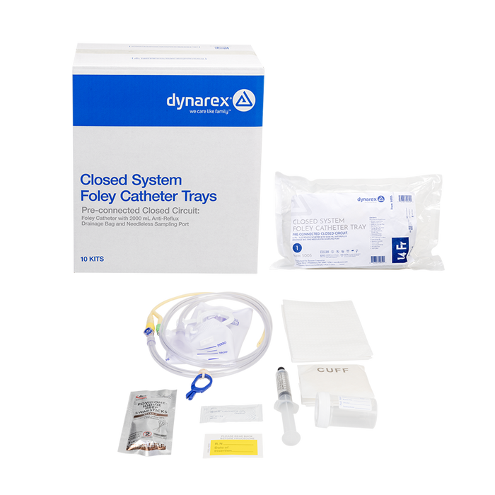 Dynarex Closed Circuit Foley Catheter Trays (10 Count)