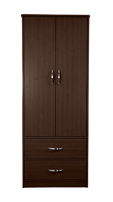 Dynarex Two Door / Two Drawer Wardrobe, 1 Piece