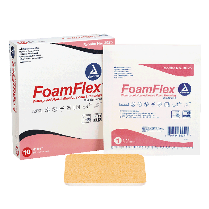 Dynarex FoamFlex - Non-Adhesive Waterproof Foam (120 Count)