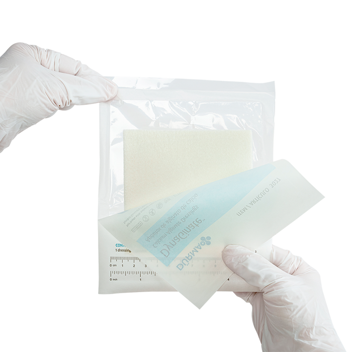 Dynarex DynaGinate - 4.25"x4,25” Calcium Alginate Dressing, 10/Box, Case of 12 (120 Count)