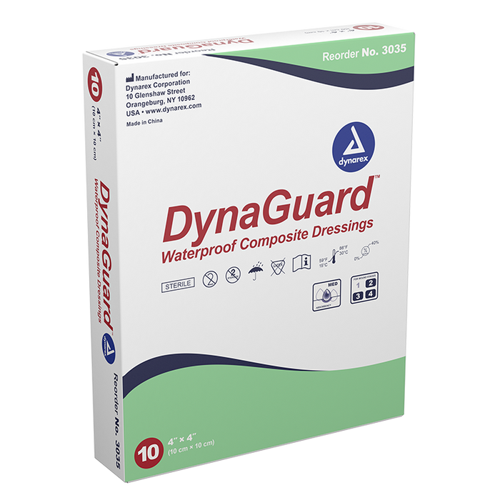 DynaGuard DynaGuard - Waterproof Composite Dressing, 4" x 4", 12/10/cs