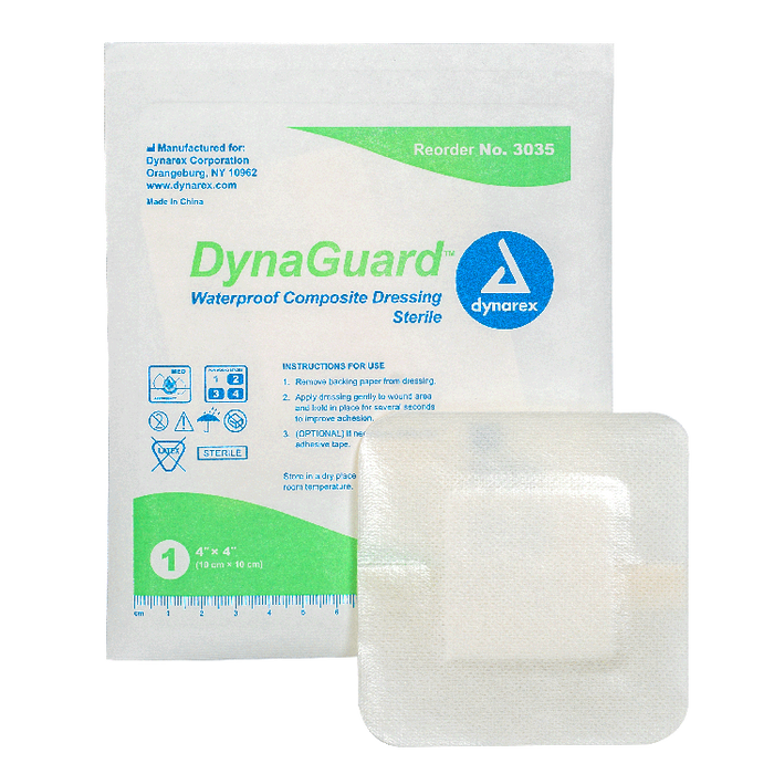 DynaGuard DynaGuard - Waterproof Composite Dressing, 4" x 4", 12/10/cs