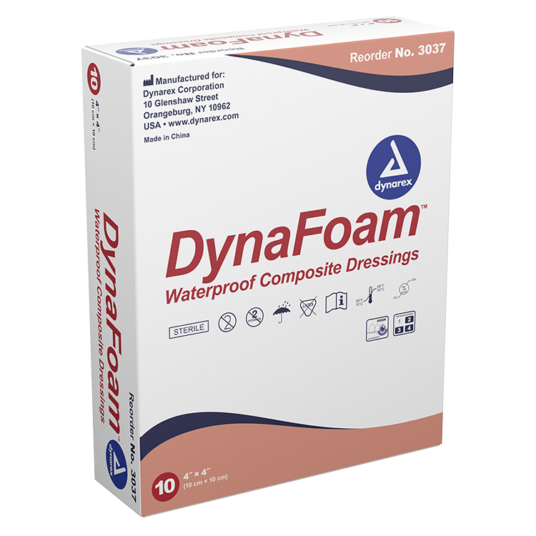 DynaFoam DynaFoam - Waterproof Bordered Foam, 4" x 4", 12/10/cs