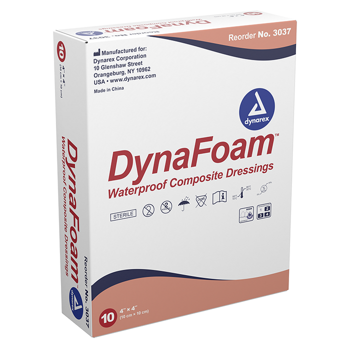 DynaFoam DynaFoam - Waterproof Bordered Foam, 4" x 4", 12/10/cs