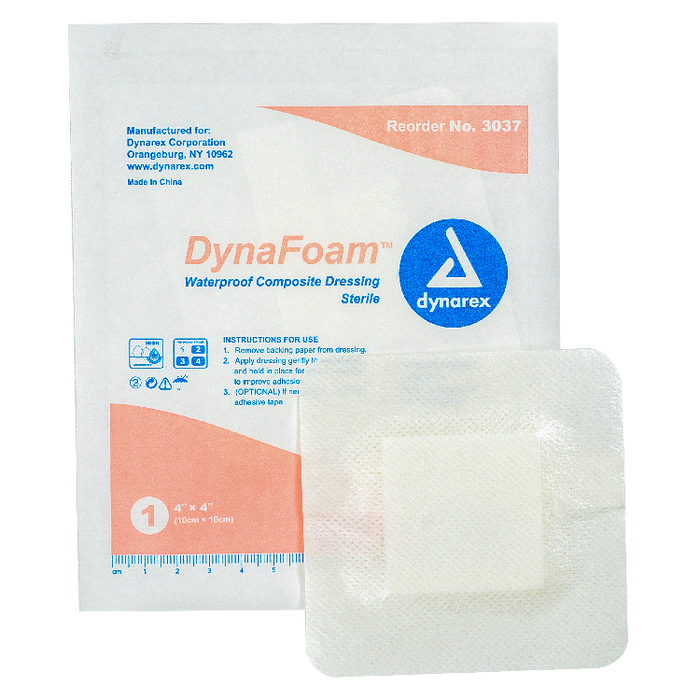 DynaFoam DynaFoam - Waterproof Bordered Foam, 4" x 4", 12/10/cs