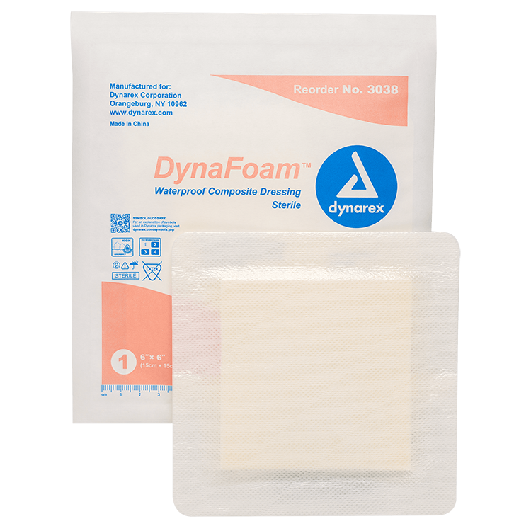 DynaFoam DynaFoam - Waterproof Bordered Foam, 6" x 6", 12/10/cs