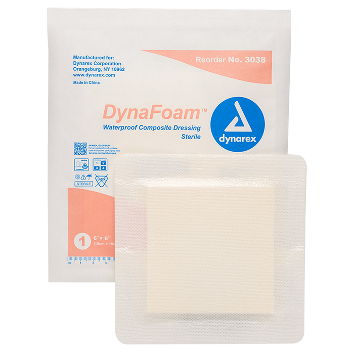 DynaFoam DynaFoam - Waterproof Bordered Foam, 6" x 6", 12/10/cs