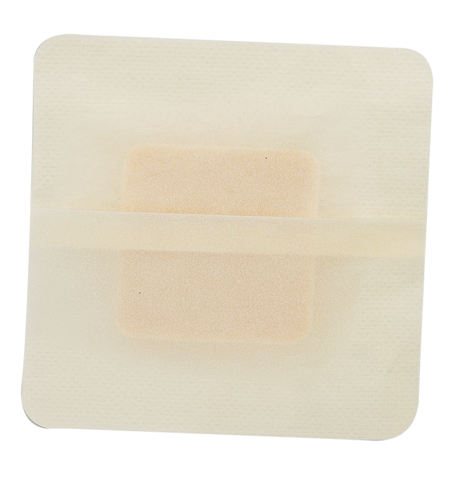 Dynarex DynaFoam AG - Bordered Silver Foam, 4" x 4", 10/10/cs