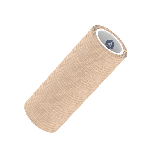 Dynarex Sensi Wrap, Self-Adherent - Latex Free, 4" x 5 yd Tan, 18/cs