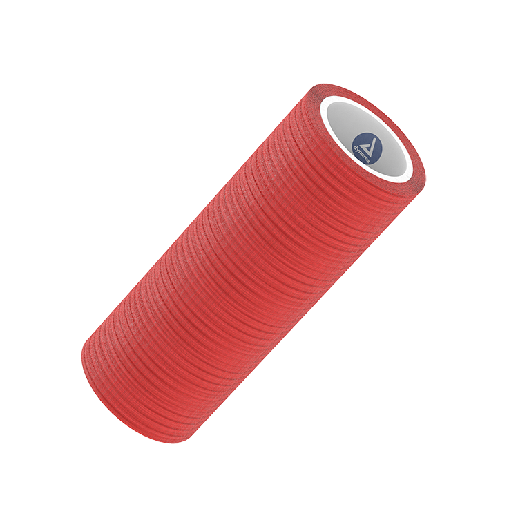 Dynarex Sensi Wrap, Self-Adherent, 4" x 5 yd Red, 18/cs