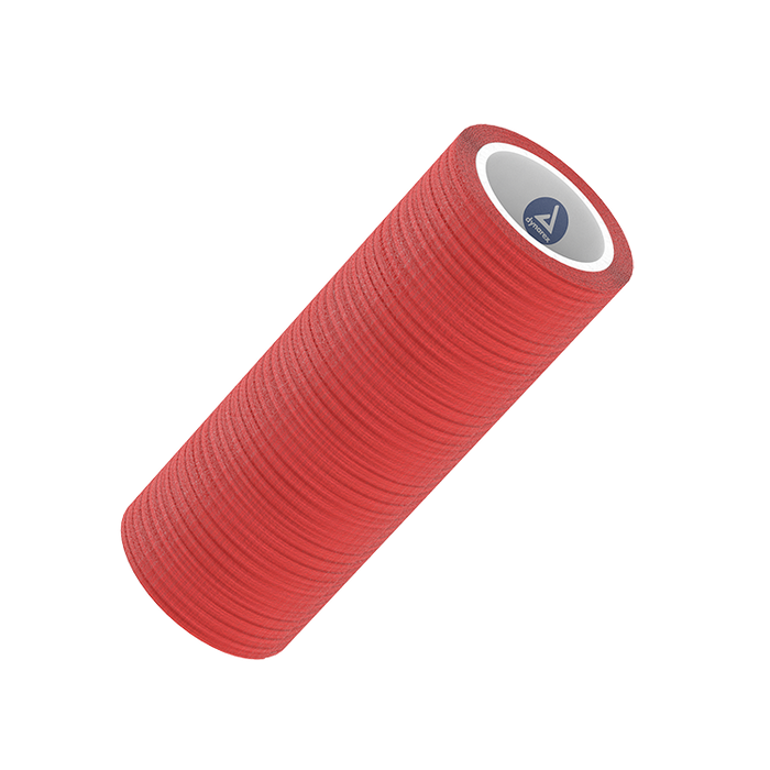 Dynarex Sensi Wrap, Self-Adherent, 4" x 5 yd Red, 18/cs