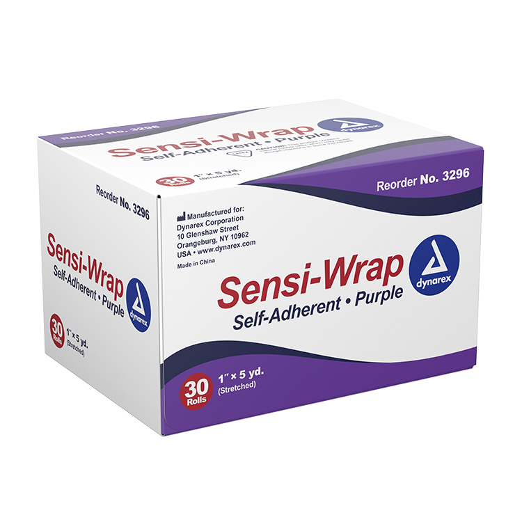 Dynarex Sensi Wrap, Self-Adherent, 1" x 5 yd Purple, 30/cs