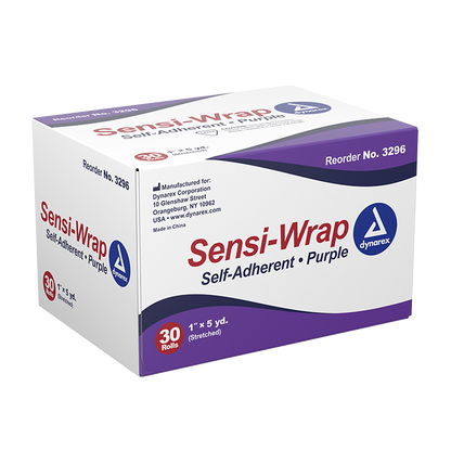 Dynarex Sensi Wrap, Self-Adherent, 1" x 5 yd Purple, 30/cs