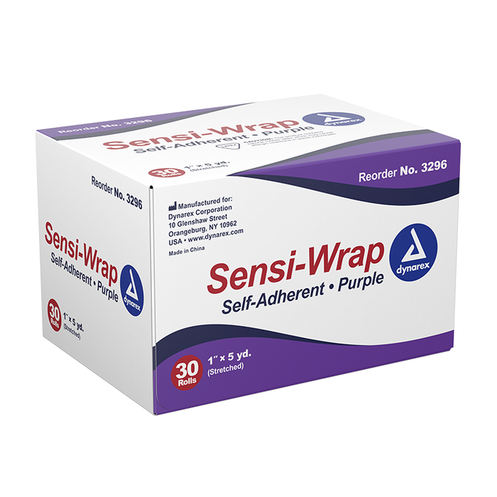 Dynarex Sensi Wrap, Self-Adherent, 1" x 5 yd Purple, 30/cs