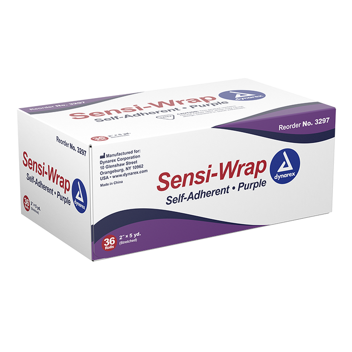 Dynarex Sensi Wrap, Self-Adherent, 2" x 5 yd Purple, 36/cs