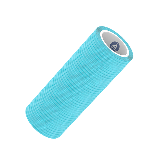 Dynarex Sensi Wrap, Self-Adherent, 4" x 5 yd Light Blue, 18/cs