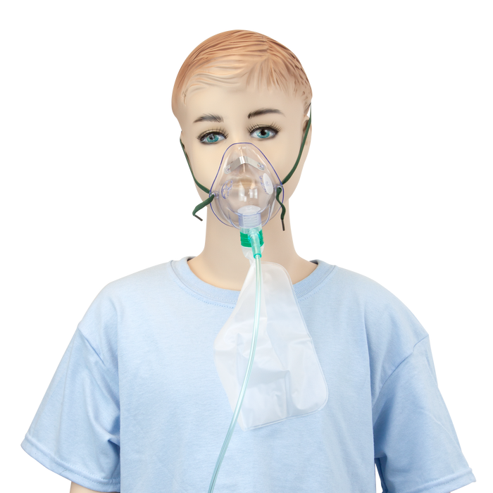 Dynarex Resp-O2 Non-Rebreather Elongated Mask (50 Count)