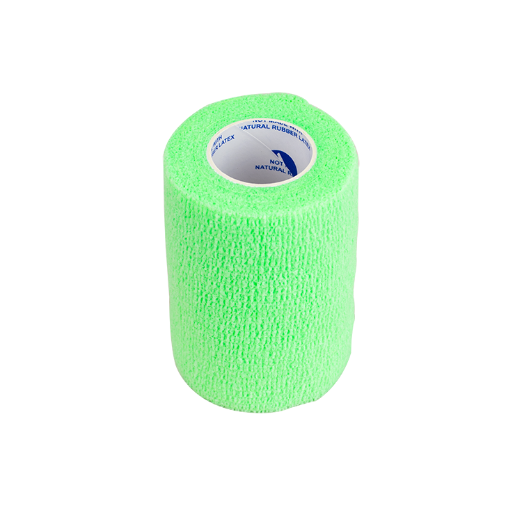 Dynarex Sensi Wrap, Self-Adherent Wrap- Latex Free, 1" x 5 yds Green, 30/Cs