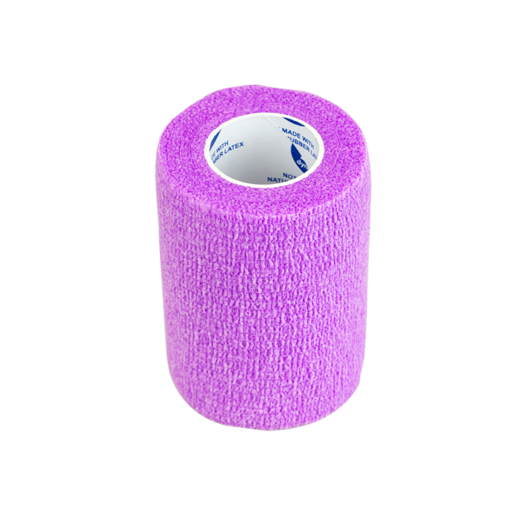 Dynarex Sensi Wrap, Self-Adherent Wrap - Latex Free, 1" x 5 yds Purple, 30/Cs