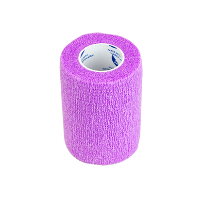 Dynarex Sensi Wrap, Self-Adherent Wrap - Latex Free, 1" x 5 yds Purple, 30/Cs