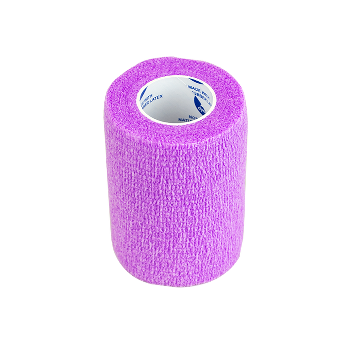 Dynarex Sensi Wrap, Self-Adherent Wrap - Latex Free, 1" x 5 yds Purple, 30/Cs