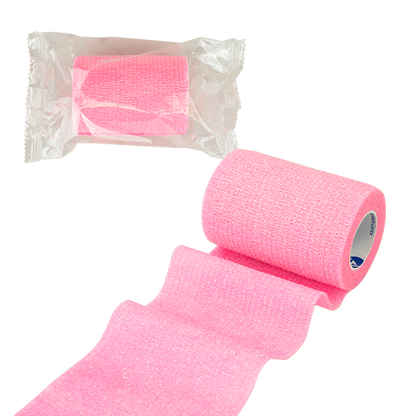 Dynarex Sensi Wrap, Self-Adherent Wrap - Latex Free, 1" x 5 yds Pink, 30/Cs