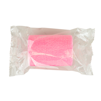 Dynarex Sensi Wrap, Self-Adherent Wrap - Latex Free, 1" x 5 yds Pink, 30/Cs