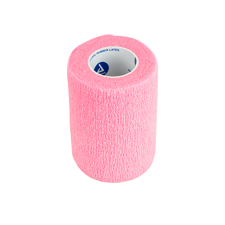 Dynarex Sensi Wrap, Self-Adherent Wrap - Latex Free, 1" x 5 yds Pink, 30/Cs