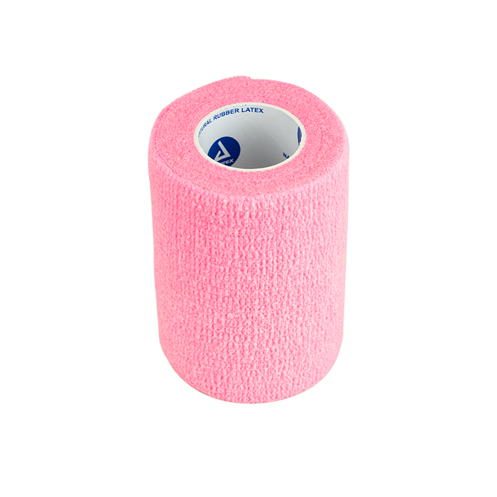 Dynarex Sensi Wrap, Self-Adherent Wrap - Latex Free, 1" x 5 yds Pink, 30/Cs