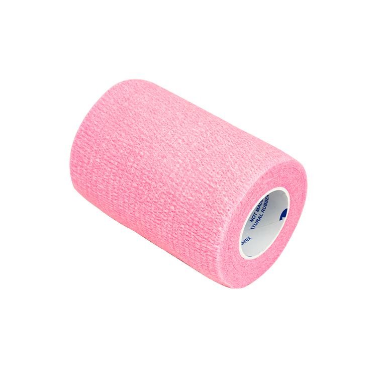 Dynarex Sensi Wrap, Self-Adherent Wrap - Latex Free, 1" x 5 yds Pink, 30/Cs