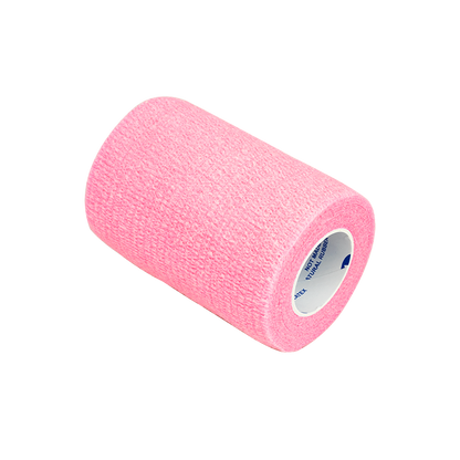 Dynarex Sensi Wrap, Self-Adherent Wrap - Latex Free, 1" x 5 yds Pink, 30/Cs