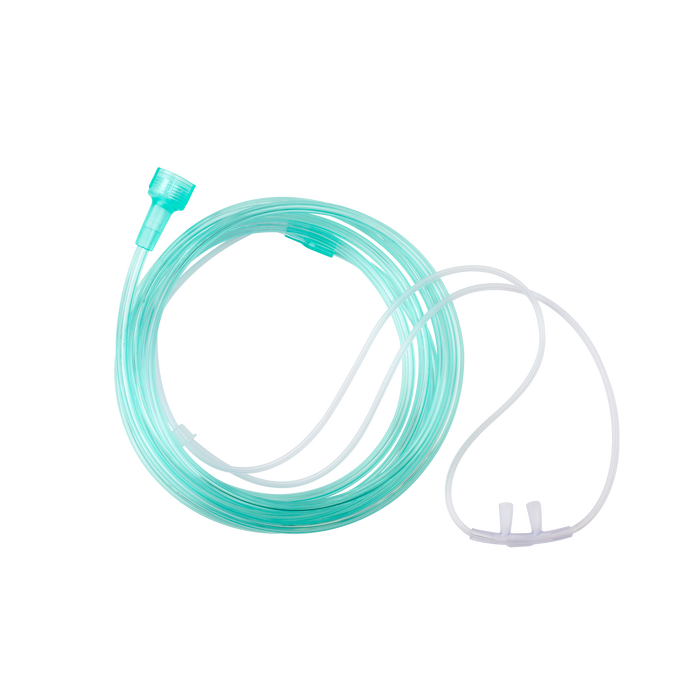 Dynarex Resp-O2 Nasal Oxygen Cannulas with Cushion Tips - Adult, 50' Universal Connector (15 Count)