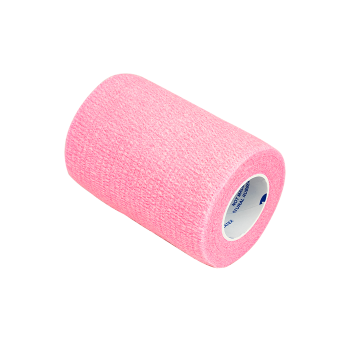 Dynarex Sensi Wrap, Self-Adherent Wrap - Latex Free, 3" X 5 yds Pink, 24/Cs