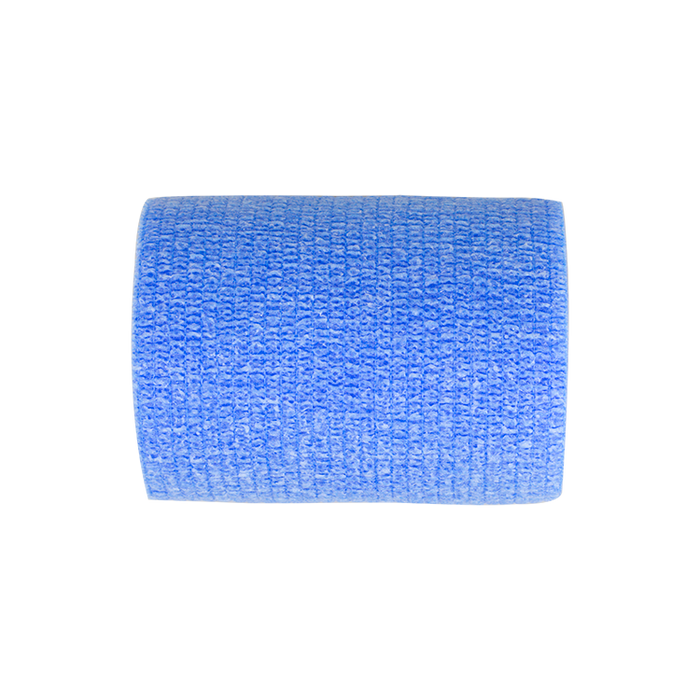 Dynarex Sensi Wrap, Self-Adherent - Latex Free, 4" X 5 yds Blue, 18/Cs